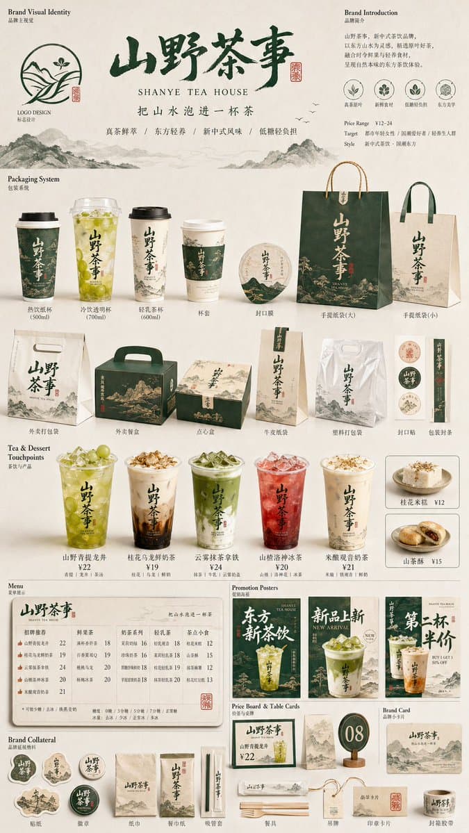 Restaurant Brand Touchpoint Board